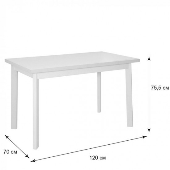 Desk Fenster Universal White 75.5x120x70