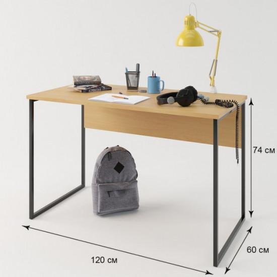 Desk Fenster UN-02 Beech 74x120x60