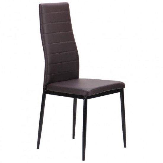 Chair AMF Sicily black/dark chocolate 521446