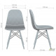 AMF dining chair Lorenzo beech/lilac 521363