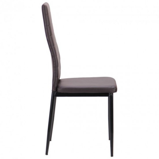 Chair AMF Sicily black/dark chocolate 521446