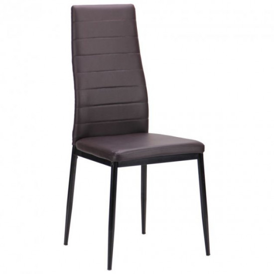 Chair AMF Sicily black/dark chocolate 521446