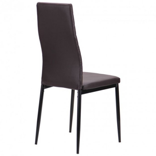 Chair AMF Sicily black/dark chocolate 521446