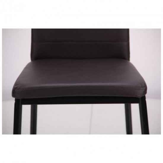 Chair AMF Sicily black/dark chocolate 521446