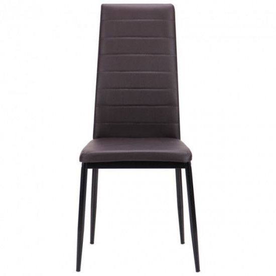 Chair AMF Sicily black/dark chocolate 521446