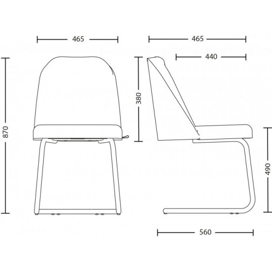 Стілець Nowy Styl MILANA ordf CF CHROME (BOX-1) ECO-70