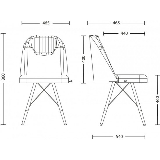 Стілець Nowy Styl MILANA ordf 4LX ALU (BOX-1) SORO-65