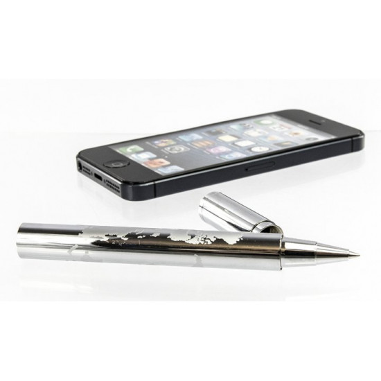 Rollerball pen Troika World in your hand