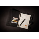 Business diary organizer with wireless charging with built-in Powerbank and USB flash drive Black