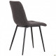 Dining chair AMF Kansas black/nubuck basalt 545118