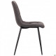 Dining chair AMF Kansas black/nubuck basalt 545118