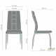 Chair AMF Nicholas chrome/gray quartz 521922