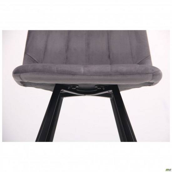 Dining chair AMF Maine black/velor monsoon 545791