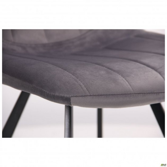 Dining chair AMF Maine black/velor monsoon 545791