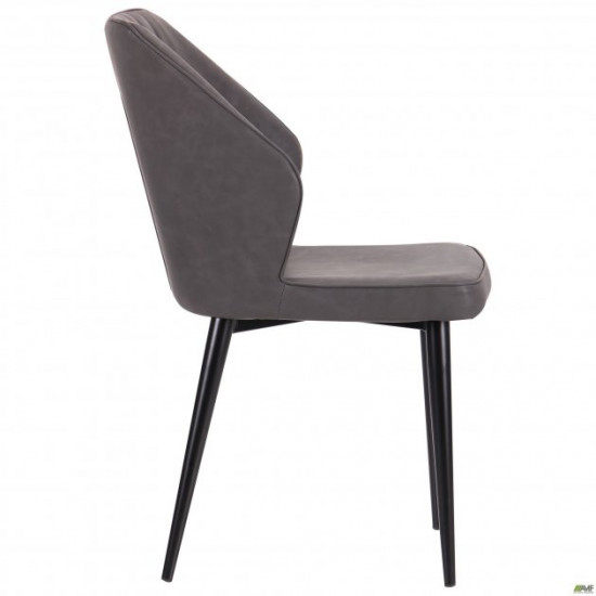 Dining chair AMF Michigan black/nubuck basalt 545119