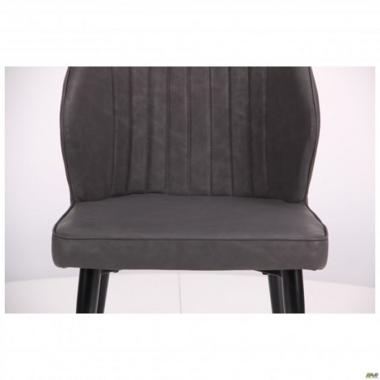 Dining chair AMF Michigan black/nubuck basalt 545119