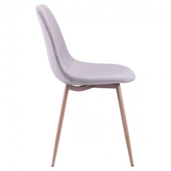 Chair AMF Lucia Metal base beech/Light gray 513661