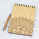 Wooden notebook VANZA Mandala 2 light