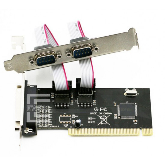  Контроллер Ewell PCI to 2xCOM (RS232)/ LPT, WCH CH353L (EW289)