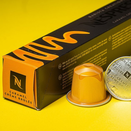 Coffee capsules Barista Creation CARAMEL CREME BRULEE original Nespresso 10 pcs