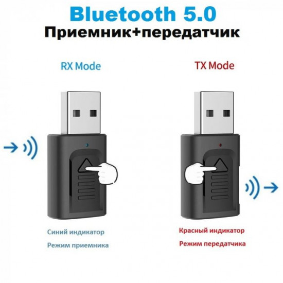  Bluetooth адаптер Vikefon KN321 5.0 аудио приемник и передатчик (M135)