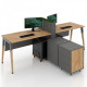 Office tables for two Salita Compound Graphite Co_d 35/4