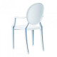 Designer chair Doris SDM, plastic, with armrests, white