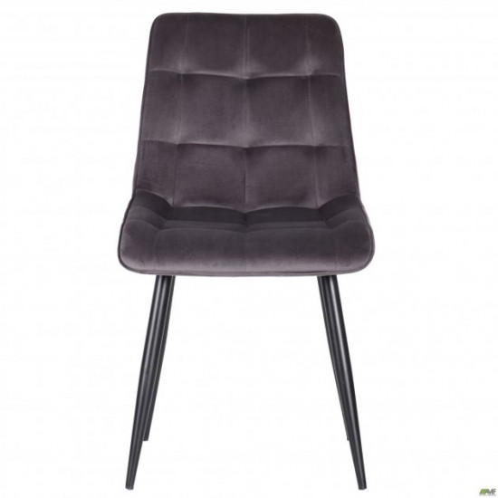 AMF dining chair Arkansas black/velvet gray 546365