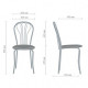 Chair for kitchen, cafe, bar Vanessa chrome/leatherette Naples N-01 beige AMF