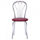 Chair for kitchen, cafe, bar Vanessa chrome/leatherette Naples N-08 burgundy AMF