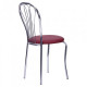 Chair for kitchen, cafe, bar Vanessa chrome/leatherette Naples N-08 burgundy AMF