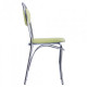 Chair for kitchen, cafe, bar Grace chrome/leatherette Naples N-34 light green AMF