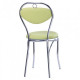 Chair for kitchen, cafe, bar Grace chrome/leatherette Naples N-34 light green AMF