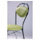 Chair for kitchen, cafe, bar Grace chrome/leatherette Naples N-34 light green AMF