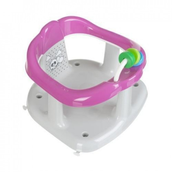 Maltex Panda baby bathing chair, pink and gray