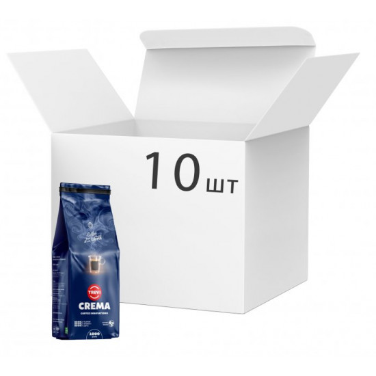 Packaging of Trevi Crema coffee beans 1 kg x 10 pcs (4820140050200)