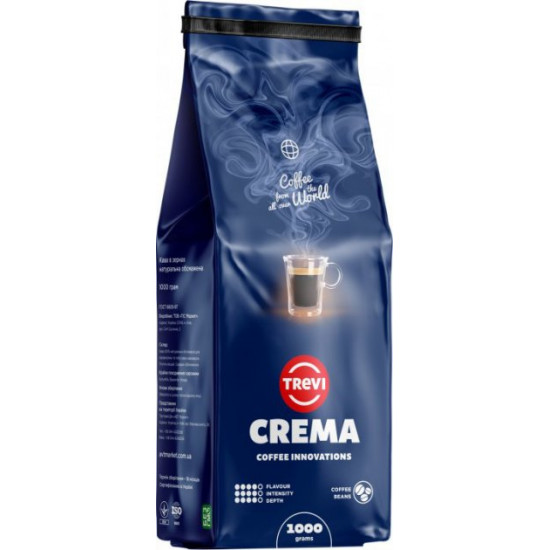 Packaging of Trevi Crema coffee beans 1 kg x 10 pcs (4820140050200)