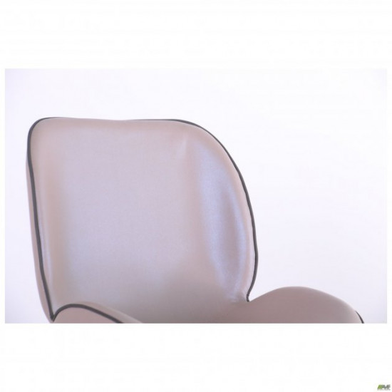 AMF dining chair Doris gold/PU creamy white 547062