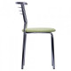 Chair for kitchen, cafe, bar Marcos metal chrome/leatherette Naples N-34 light green AMF