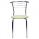 Chair for kitchen, cafe, bar Marcos metal chrome/leatherette Naples N-34 light green AMF