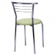 Chair for kitchen, cafe, bar Marcos metal chrome/leatherette Naples N-34 light green AMF