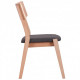 Dining chair for kitchen, cafe, bar Cantal wood beech bleached/fabric anthracite AMF