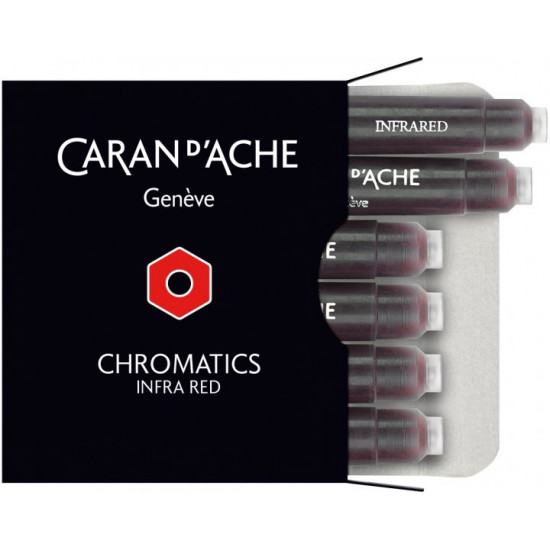 Set of ink cartridges Caran d'Ache Chromatics Red 6 pcs (7630002329859)