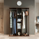 Floor hanging wardrobe Fenster Gallant 3B Brown