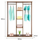 Floor hanging wardrobe Fenster Gallant 3B Brown