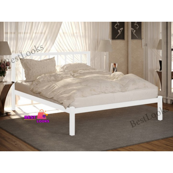 Metal one-and-a-half bed 140x190 Metakam Turin-1 White