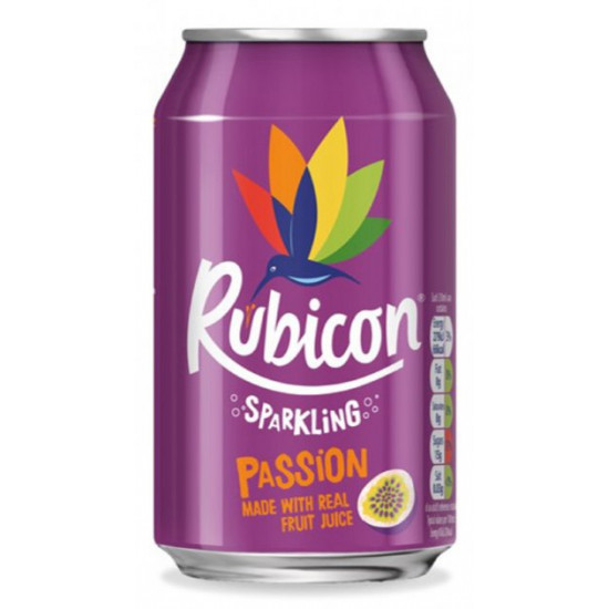 Упаковка безалкогольного газованого напою Rubicon Passion 0.33 л х 24 шт (5000382030911)