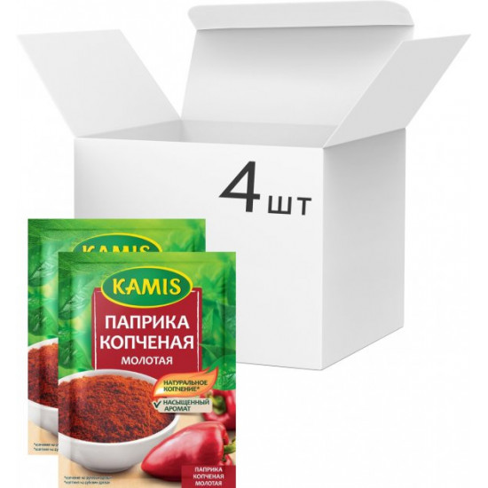 Упаковка перцю Kamis Копчена паприка 20 г х 4 шт (5900084267144)