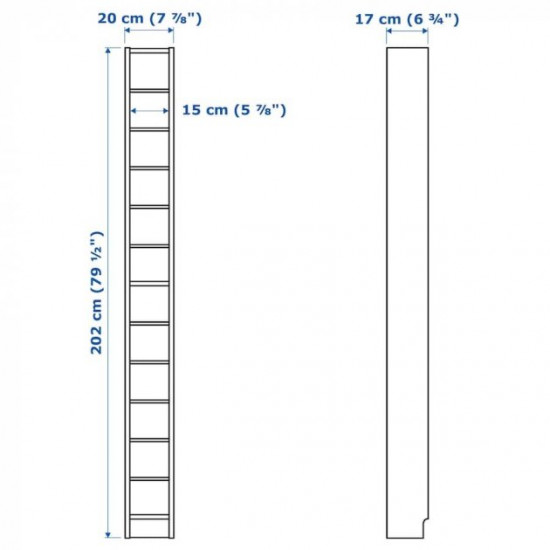 Книжковий шафа IKEA GNEDBY 202 см білий (402.771.43)