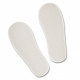 Disposable terry open slippers with anti-slip sole - 4 pairs